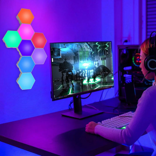 8-Piece Hexagon Light Panels RGBW