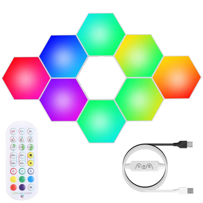 8-Piece Hexagon Light Panels RGBW