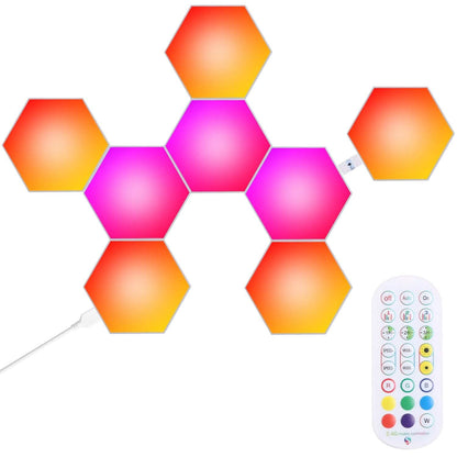 8-Piece Hexagon Light Panels RGBW