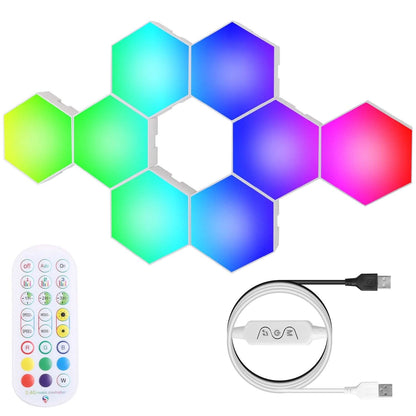 8-Piece Hexagon Light Panels RGBW