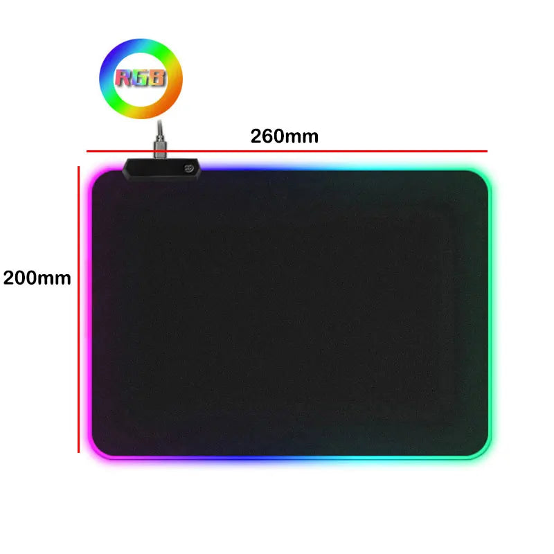 RGB LED Gaming Mouse Pad – Large Non-Slip Desk Mat