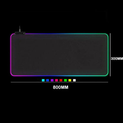 RGB LED Gaming Mouse Pad – Large Non-Slip Desk Mat