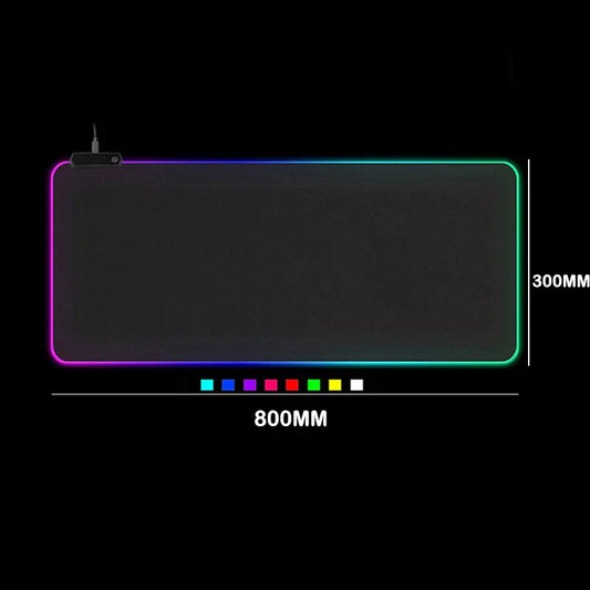 RGB LED Gaming Mouse Pad – Large Non-Slip Desk Mat