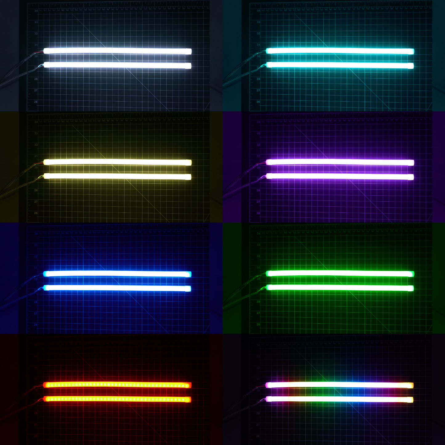 Universal Flexible DRL Tube Strips – Multicolor