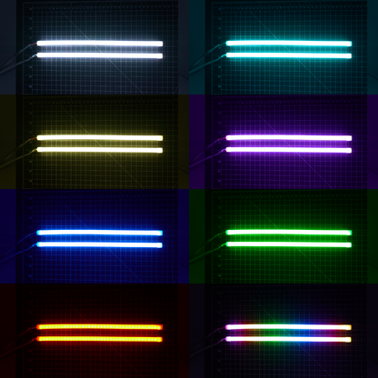Universal Flexible DRL Tube Strips – Multicolor