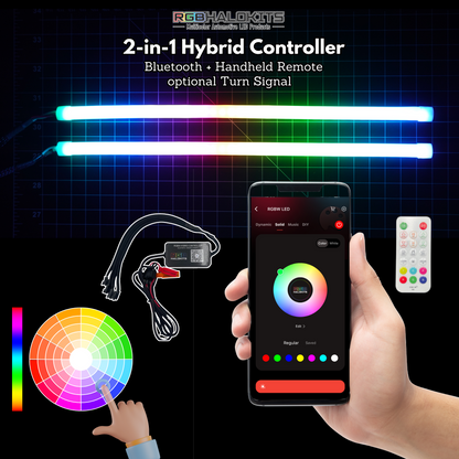 Universal Flexible DRL Tube Strips – Multicolor