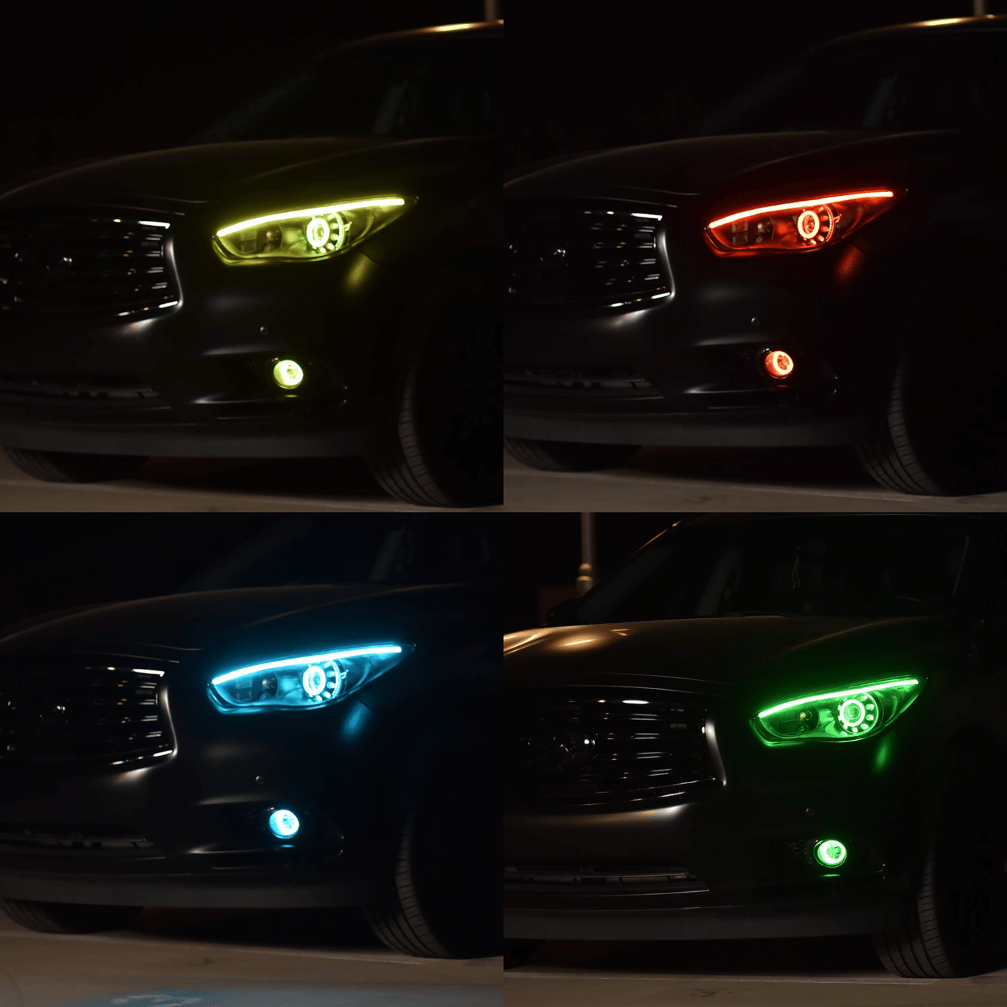 Universal Flexible DRL Tube Strips – Multicolor