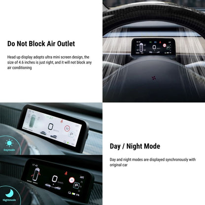 TESERY 4.6'' Mini Display Screen for Tesla Model 3 / Y